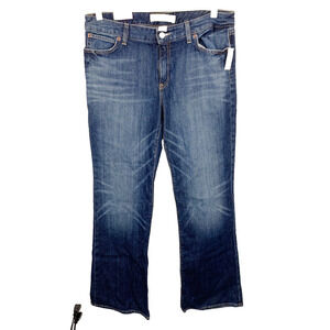 NWT Gap Outlet Curvy Flare Dark Wash Ocean Blue Stretch Jeans Size 12 Regular